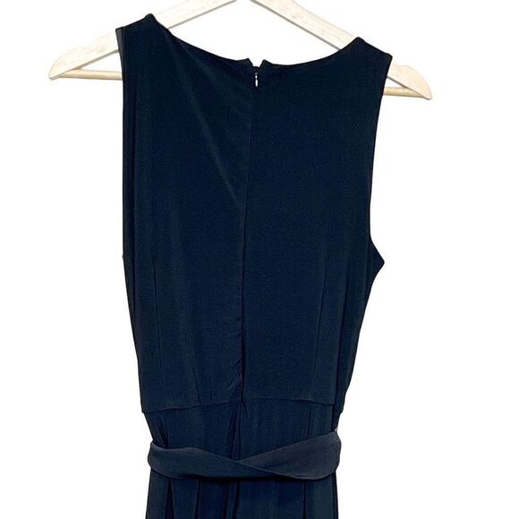 Tommy Hilfiger black sleeveless wide leg jumpsuit with rhinestone embellished ti - Picture 5 of 14